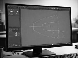 Despiece de un zapato realizado con software ICAD 2D+.